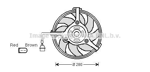 AVA QUALITY COOLING Ventilators, Motora dzesēšanas sistēma AI7510